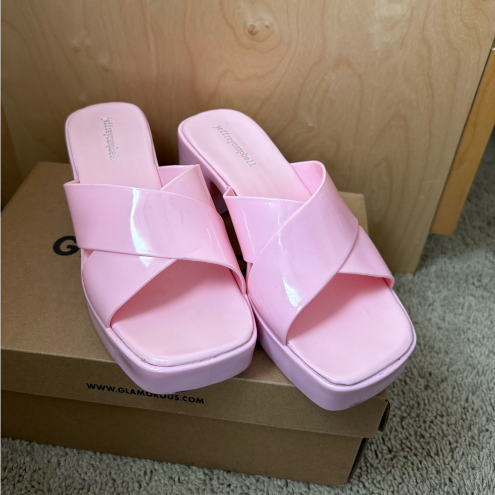 Jeffery Campbell Bubblegum Platform Sandal